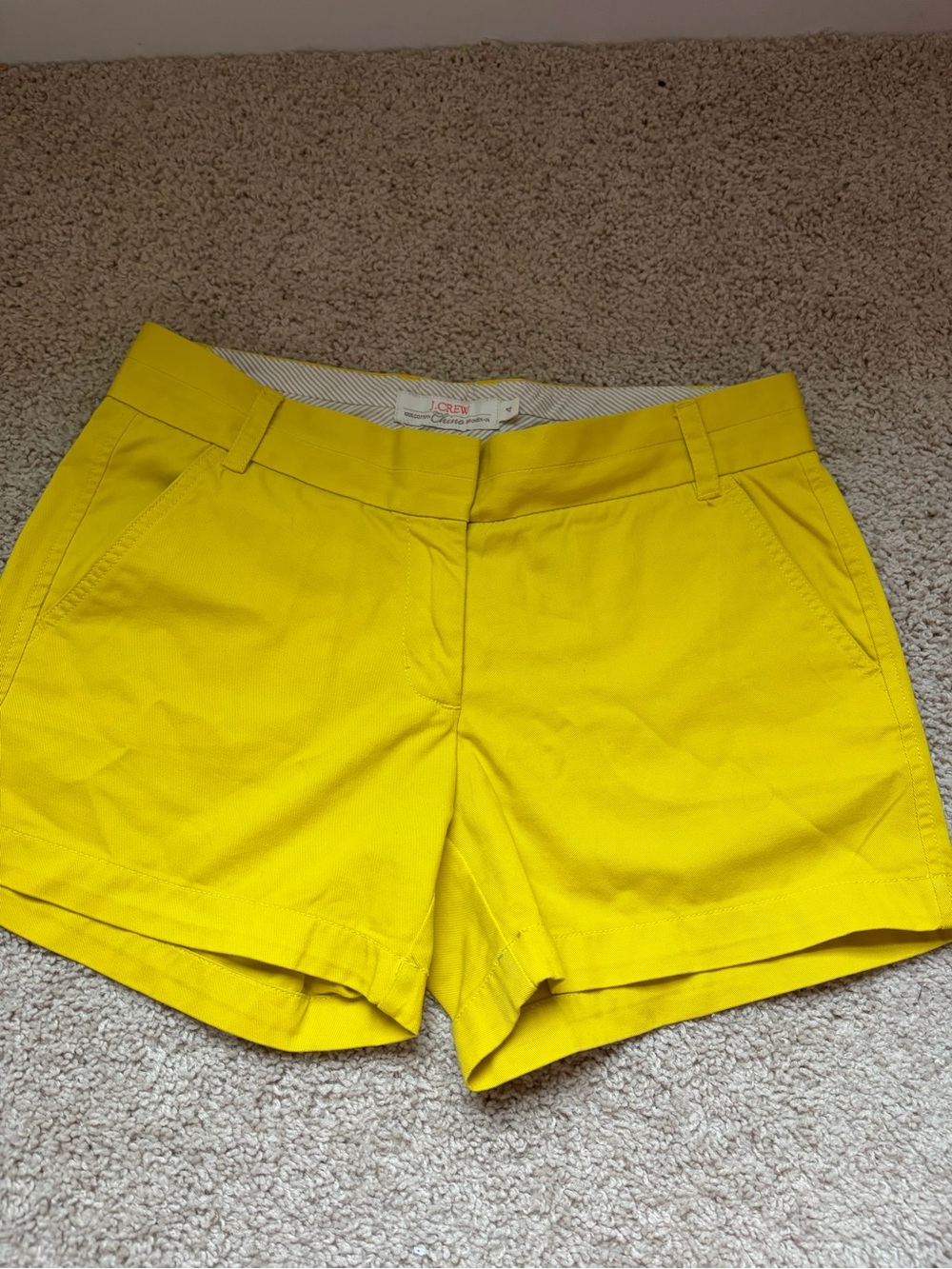 J. Crew Yellow Chino Shorts - Women's
